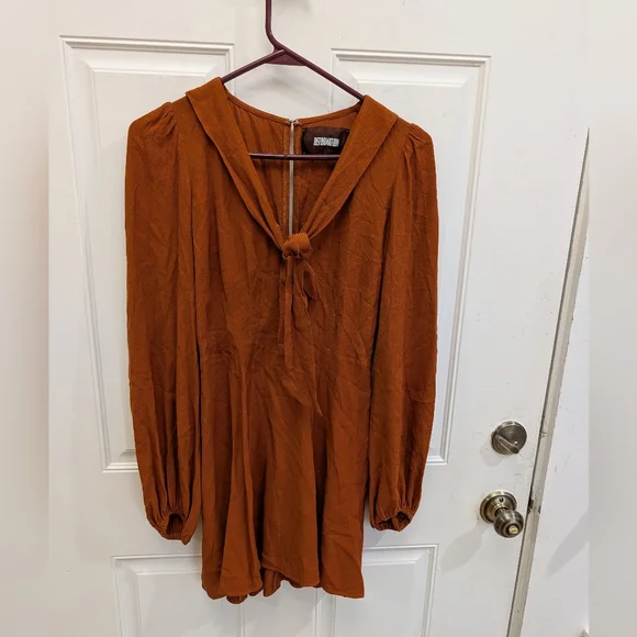 reformation brown long sleeve dress Baby Girl Burnt Orange Floral Dress for Special Occasions 5 Dress